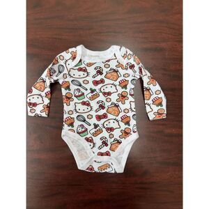 Hello Kitty 3 Months Long Sleeve Christmas Bodysuit